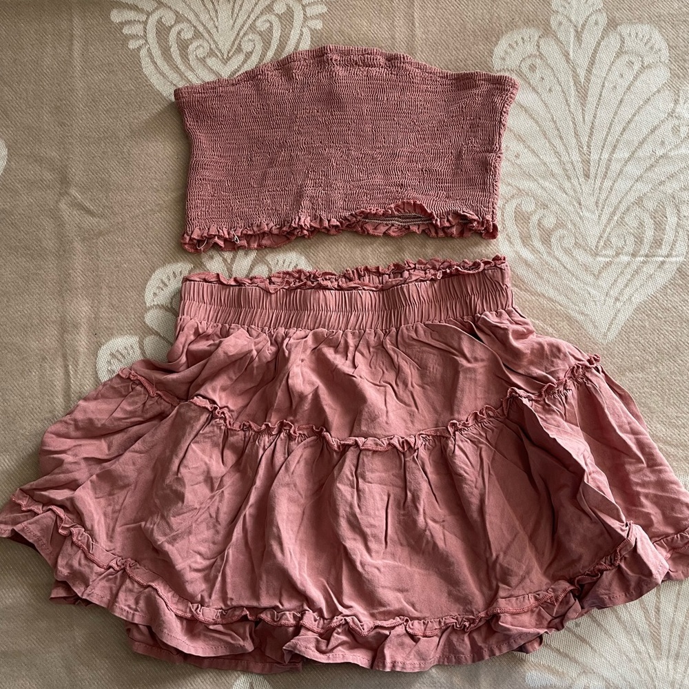 Zaful Tube Top & Mini-Skirt